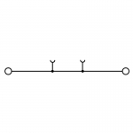 

Проходная клемма Weidmuller PDU 2.5/4 OR 1934010000