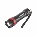 

Фонарь бытовой, пластик, 1W LED, ремешок, зум, 3 режима 100%-50%-строб, 3хААА Stern 90570