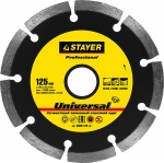 

Круг отрезной алмазный для УШМ STAYER PROFESSIONAL 3660-125_z01