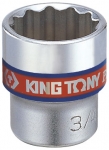 

Головка торцевая двенадцатигранная KING TONY 333008S