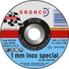 

1111240 DRONCO AS 60 T Inox 1 mm отрезной круг по металлу 115х1х22,23