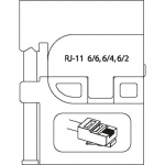 

Модуль сменный для модульных штекеров RJ 11 GEDORE 8140-17 1830724