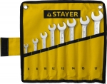 

Набор ключей гаечных комбинированных STAYER PROFESSIONAL 27081-H8