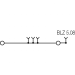 

Проходная клемма Weidmuller WMF 2.5 BLZ BL 1544810000