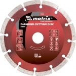 

Диск алмазный отрезной сегментный, 230 х 22,2 мм, сухая резка MATRIX Professional 73177