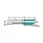 

9025860000 WEIDMULLER Наконечник с пластиковой изолирующей втулкой H0,75/16 W