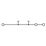 

Проходная клемма Weidmuller PDU 2.5/4/3AN GN 1026980000