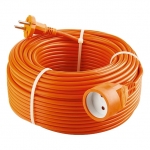 

Удлинитель-шнур силовой, 2*1мм*50м, 1 прорезиненная розетка, 10A, STERN 95713