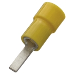 

260334 Плоские штифты изол. DIN 46231 4-6 мм2 L10 (желтый) (упак 100 шт) Haupa