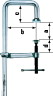 

BE-GU25-12-6ZK U-образная цельнометаллическая струбцина 250/120/60/60 BESSEY