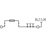 

Клемма с предохранителем Weidmuller WMF 2.5 FU BLZ 60-150V SW 1163010000