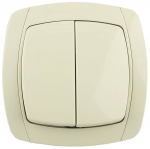 

Двухклавишный выключатель СВЕТОЗАР CITY LIGHT SV-54234-B