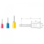 

9200460000 Наконечник штыревой изолированный LIP 1,5R12 V 0,5-1,5мм2 красный Weidmuller