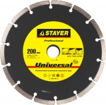 

Круг отрезной алмазный для УШМ STAYER PROFESSIONAL 3660-200_z01