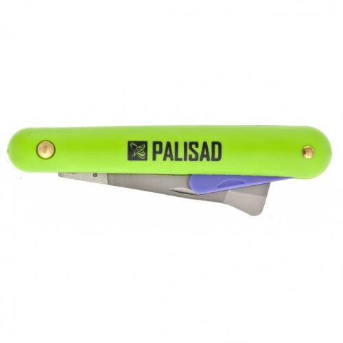 Нож садовый, 195 мм, складной, копулировочный, пластиковая рукоятка, пластик. расщепитель PALISAD 79008 фото 3