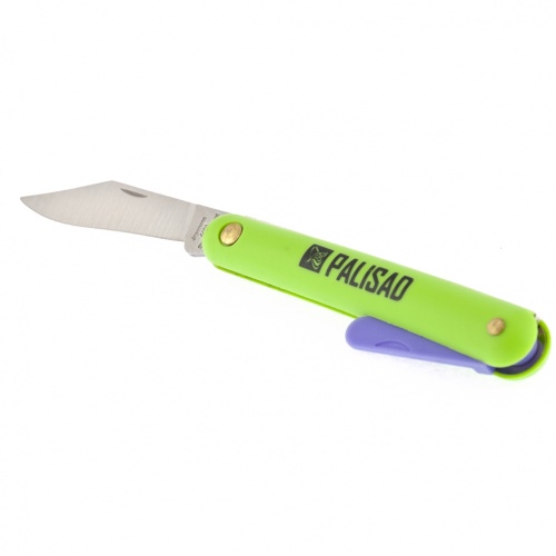 Нож садовый, 150 мм, складной, окулировочный, пластиковая рукоятка, пластик. расщепитель PALISAD 79010 фото 2