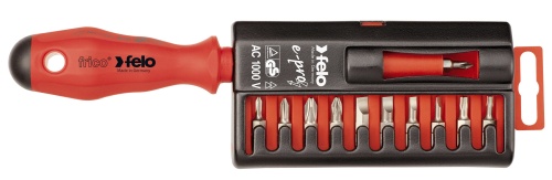 Диэлектрическая отвертка с набором бит Felo (020 912 06) 02091206 фото 6